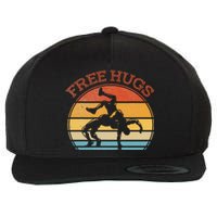 Free Hugs Funny Wrestling Wrestler Coach Wool Snapback Cap