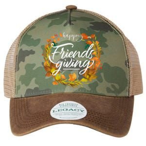 Funny Happy Friendsgiving Turkey Friends Giving Thanksgiving Gift Legacy Tie Dye Trucker Hat