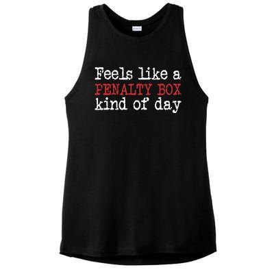 Funny Hockey - Feels Like a Penalty Box Day - Hockey Player Ladies PosiCharge Tri-Blend Wicking Tank