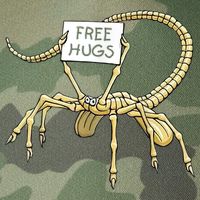 Free Hugs Funny Facehugger Aliens Legacy Tie Dye Trucker Hat