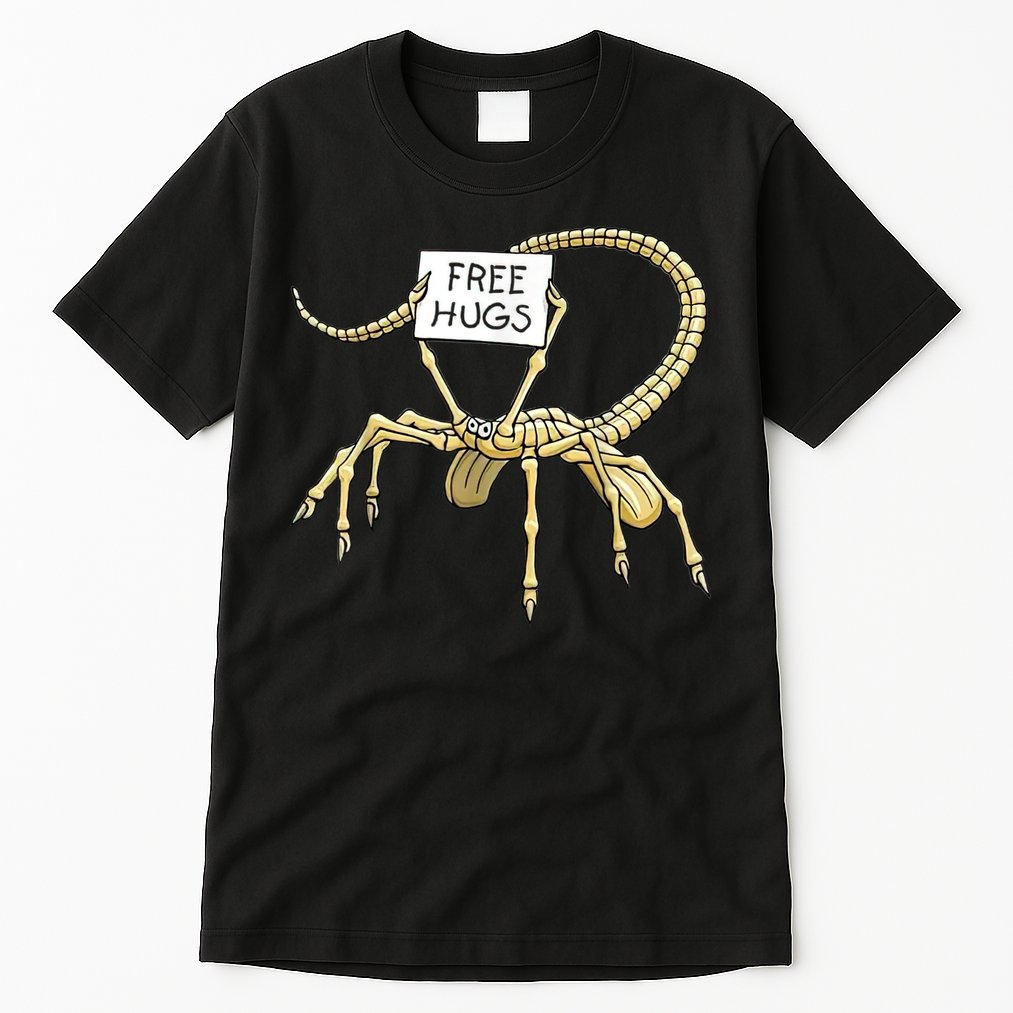 Free Hugs Funny Facehugger Aliens Tall T-Shirt
