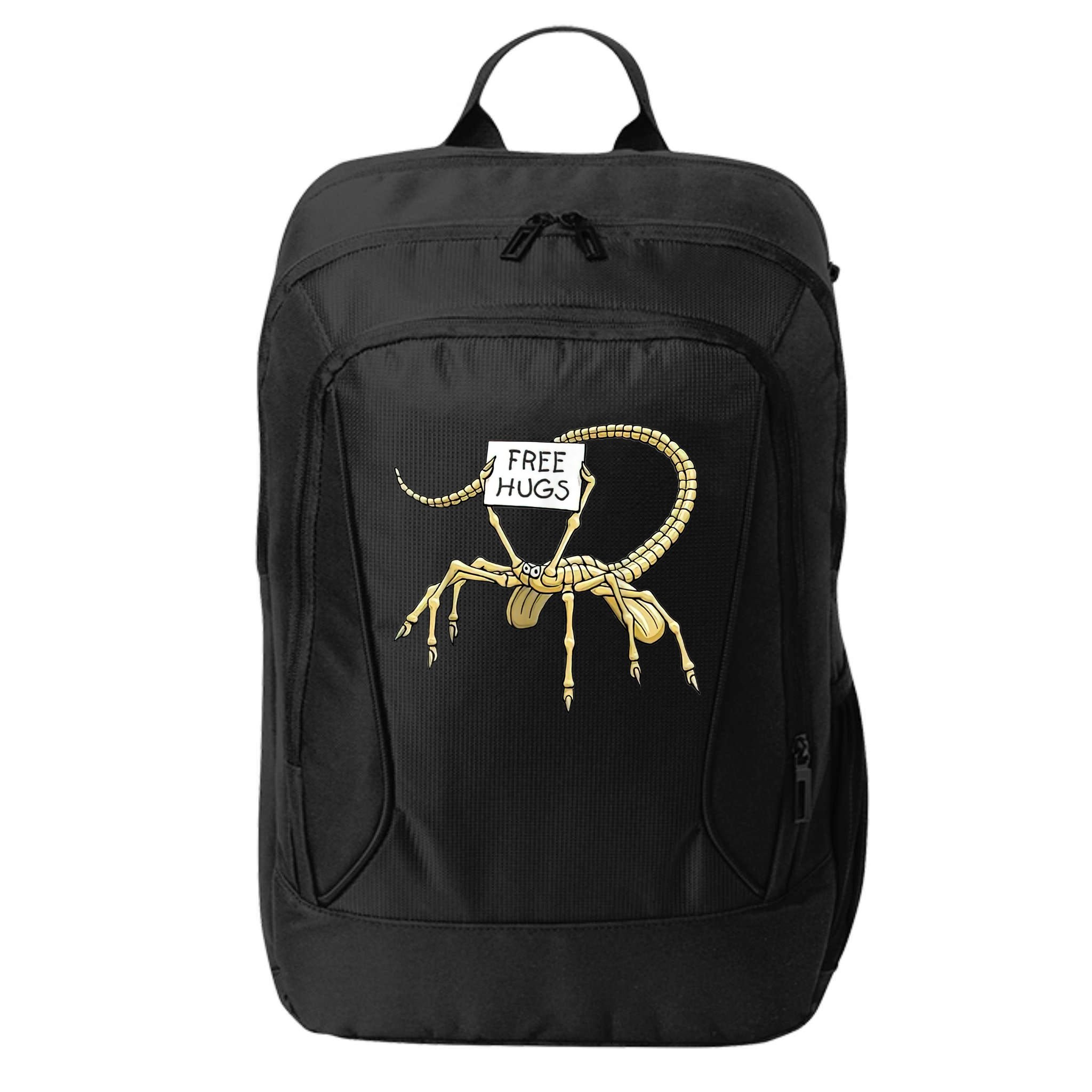 Free Hugs Funny Facehugger Aliens City Backpack