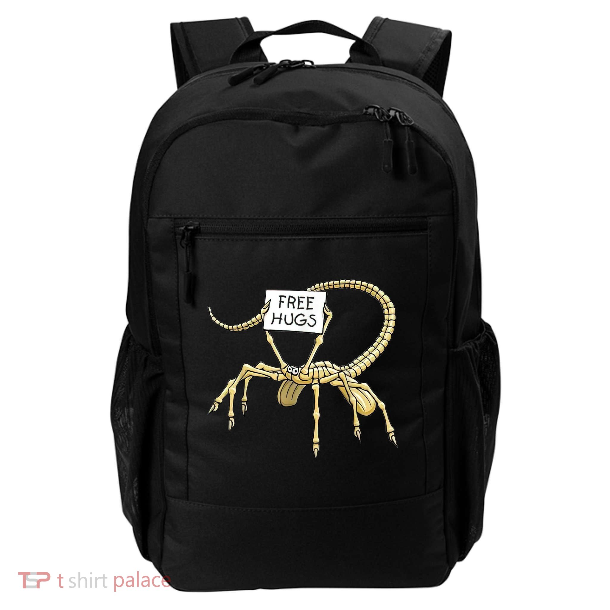 Free Hugs Funny Facehugger Aliens Backpack