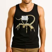 Free Hugs Funny Facehugger Aliens Tank Top