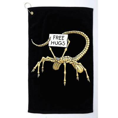 Free Hugs Funny Facehugger Aliens Golf Towel