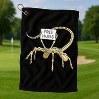 Free Hugs Funny Facehugger Aliens Golf Towel