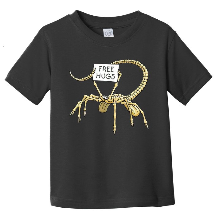 Free Hugs Funny Facehugger Aliens Toddler T-Shirt