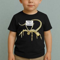 Free Hugs Funny Facehugger Aliens Toddler T-Shirt