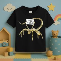Free Hugs Funny Facehugger Aliens Toddler T-Shirt