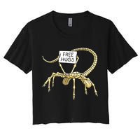 Free Hugs Funny Facehugger Aliens Crop Top