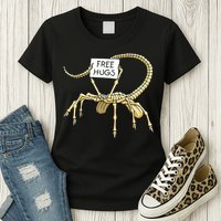 Free Hugs Funny Facehugger Aliens Womens T-Shirt