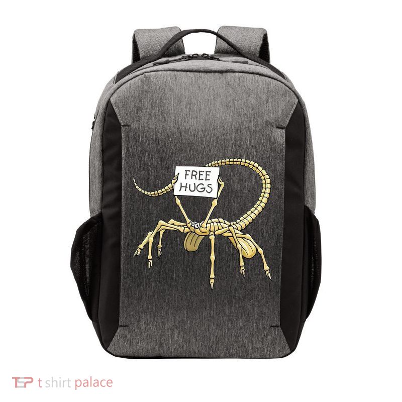 Free Hugs Funny Facehugger Aliens Vector Backpack
