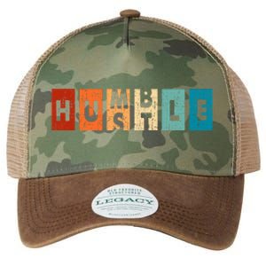 Funny Hustle For Cool Humble Odometer Legacy Tie Dye Trucker Hat