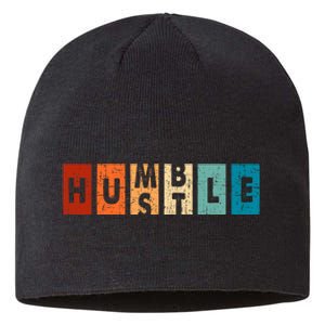 Funny Hustle For Cool Humble Odometer Sustainable Beanie