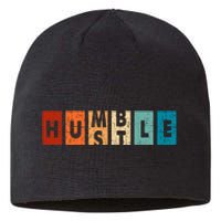 Funny Hustle For Cool Humble Odometer Sustainable Beanie