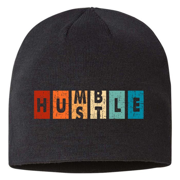 Funny Hustle For Cool Humble Odometer Sustainable Beanie