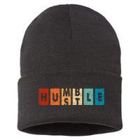 Funny Hustle For Cool Humble Odometer Sustainable Knit Beanie