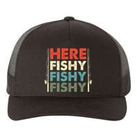 Fish Hunting Fishing Fishrod Fisherman Yupoong Adult 5-Panel Trucker Hat