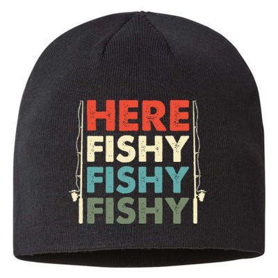 Fish Hunting Fishing Fishrod Fisherman Sustainable Beanie