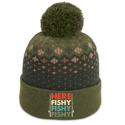 Fish Hunting Fishing Fishrod Fisherman The Baniff Cuffed Pom Beanie