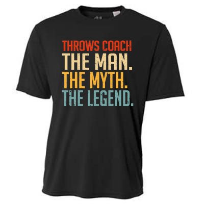 Fun Hilarious Funny Track & Field Throwing Throws Coach Cooling Performance Crew T-Shirt