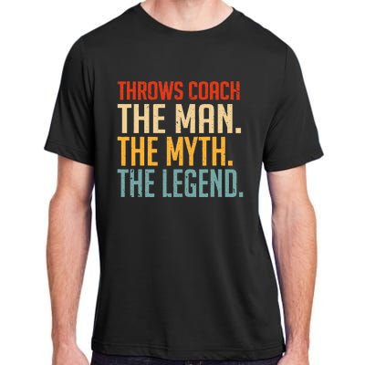 Fun Hilarious Funny Track & Field Throwing Throws Coach Adult ChromaSoft Performance T-Shirt