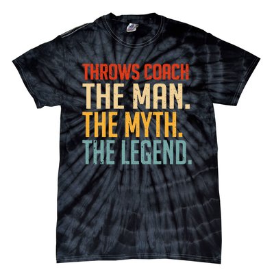 Fun Hilarious Funny Track & Field Throwing Throws Coach Tie-Dye T-Shirt