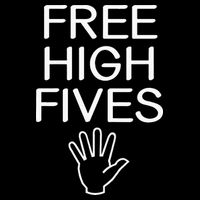 Free High Fives Funny Jokes Sarcastic Sayings Flexfit Unipanel Trucker Cap