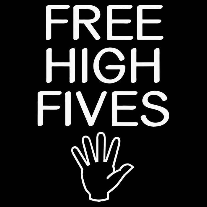 Free High Fives Funny Jokes Sarcastic Sayings Cooling Performance Long Sleeve Crew