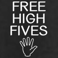 Free High Fives Funny Jokes Sarcastic Sayings Golf Towel