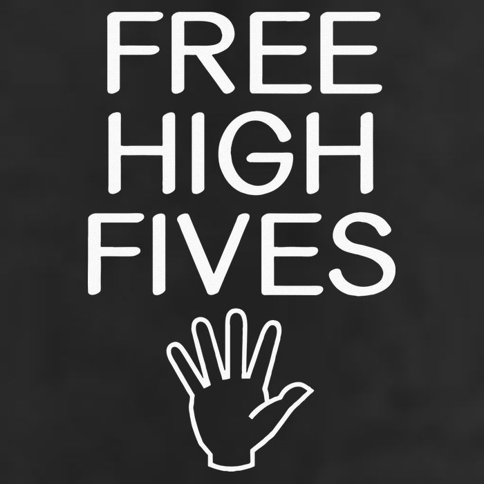 Free High Fives Funny Jokes Sarcastic Sayings Golf Towel