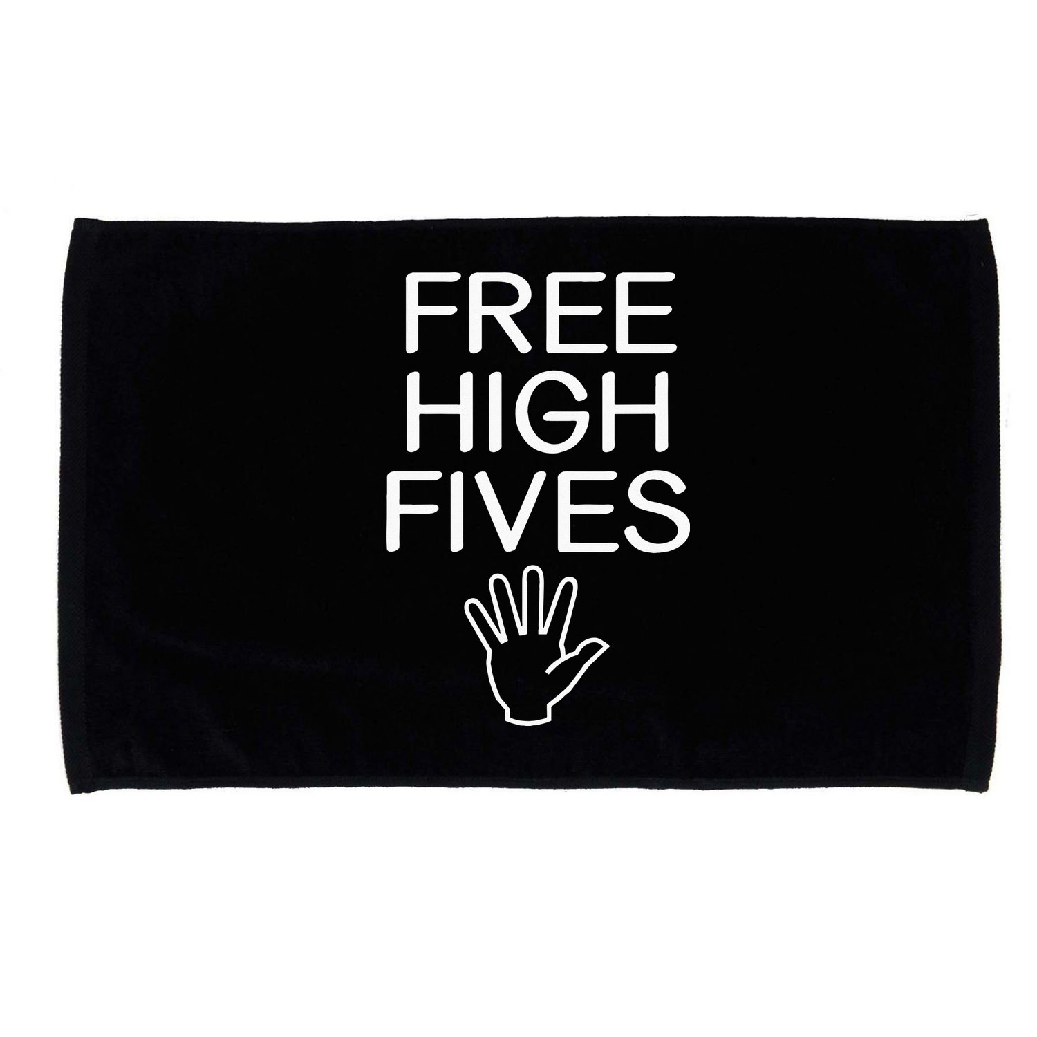 Free High Fives Funny Jokes Sarcastic Sayings Microfiber Hand Towel