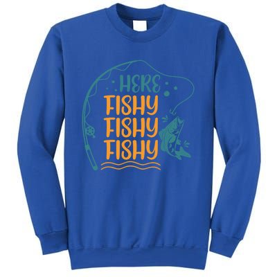 Fishing Here Fishy Gift Sweatshirt