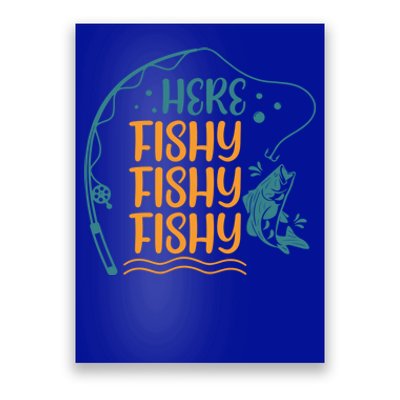 Fishing Here Fishy Gift Poster