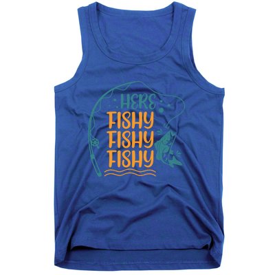 Fishing Here Fishy Gift Tank Top