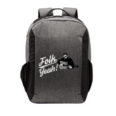 Funny Hipster Folk Yeah! Folk Music Acoustic Guitar Lover Vector Backpack