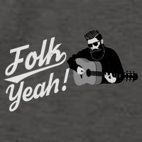 Funny Hipster Folk Yeah! Folk Music Acoustic Guitar Lover Vector Backpack
