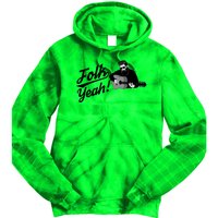 Funny Hipster Folk Yeah! Folk Music Acoustic Guitar Lover Tie Dye Hoodie