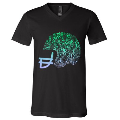 Football Helmet For Football Player Football V-Neck T-Shirt