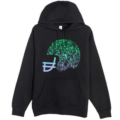 Football Helmet For Football Player Football Premium Pullover Hoodie