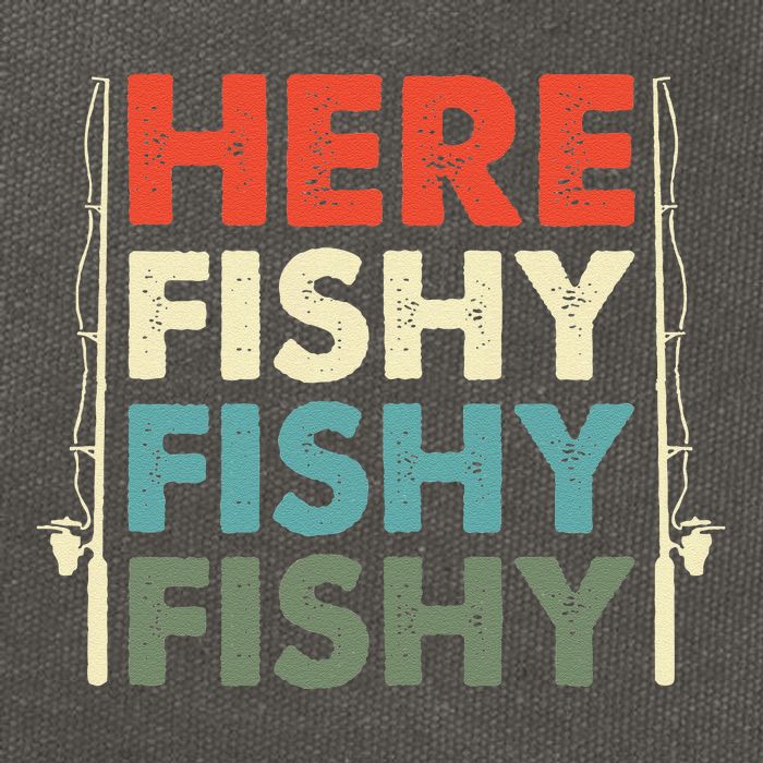 Fish Hunting Fishing Fishrod Fisherman Cotton Canvas Backpack