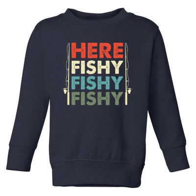 Fish Hunting Fishing Fishrod Fisherman Toddler Sweatshirt