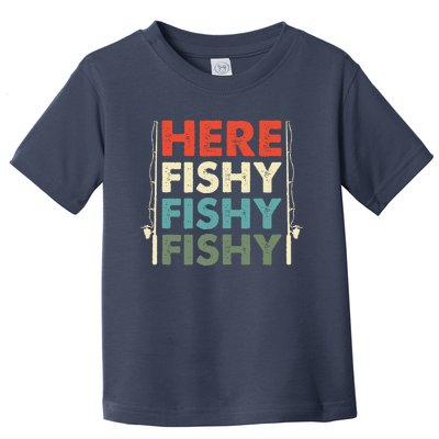 Fish Hunting Fishing Fishrod Fisherman Toddler T-Shirt