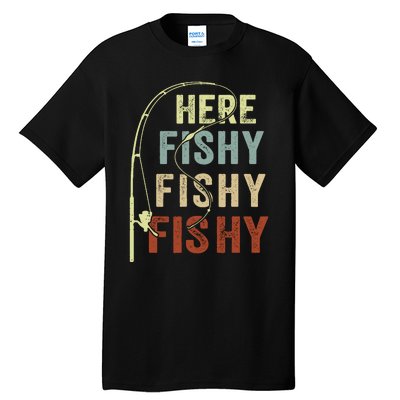 Fishingshirt Herefishy Funny Tall T-Shirt