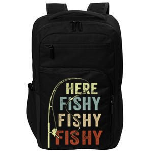 Fishingshirt Herefishy Funny Impact Tech Backpack