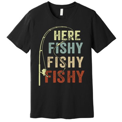 Fishingshirt Herefishy Funny Premium T-Shirt