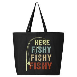 Fishingshirt Herefishy Funny 25L Jumbo Tote