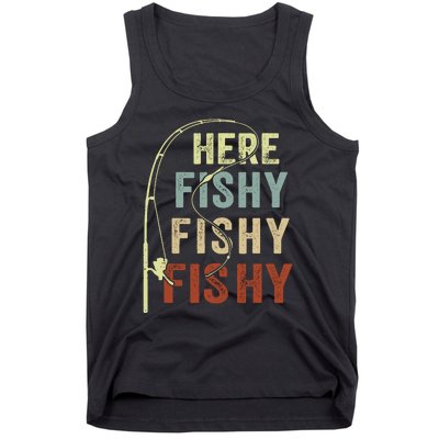 Fishingshirt Herefishy Funny Tank Top