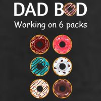 Fun Holiday Funny Donut Dad Bod Working On Six 6 Packs Meaningful Gift Adult Drive Performance Visor