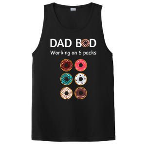 Fun Holiday Funny Donut Dad Bod Working On Six 6 Packs Meaningful Gift PosiCharge Competitor Tank